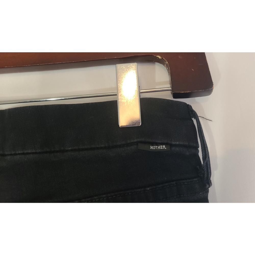 Mother Black Guilty As Sin Women's Looker Ankle Fray Jeans US 25 - Picture 9 of 9